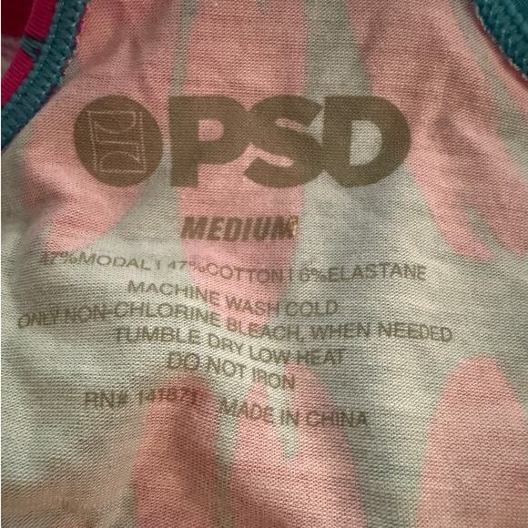 PSD Pink Daisy Daze Pop Racerback Sports Bra - Picture 5 of 5